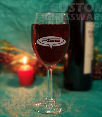 discount wine glass - custom printed