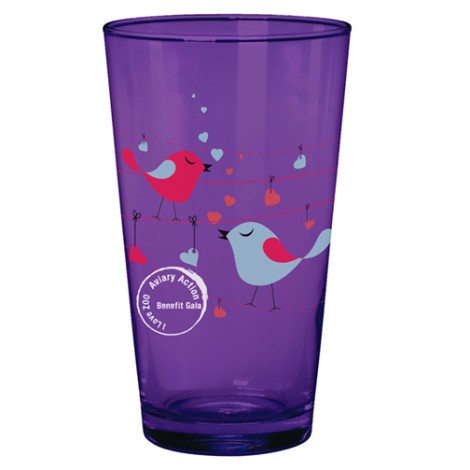 16 oz. Amethyst Cathedral Glass Cup