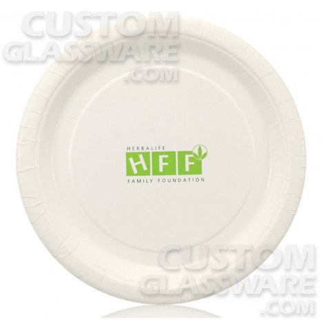 7 Inch White Paper Plate