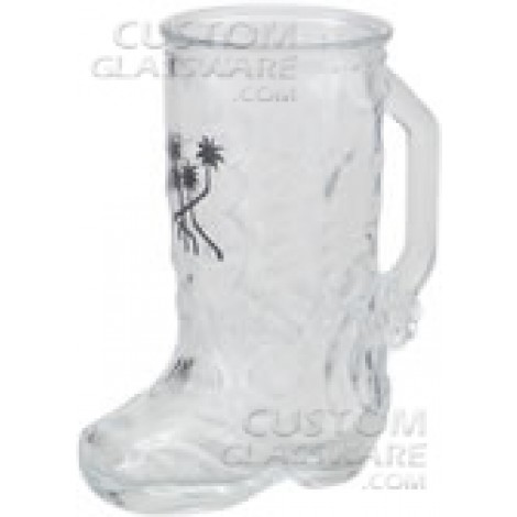 1/2 Liter Personalized Glass Boot Mug