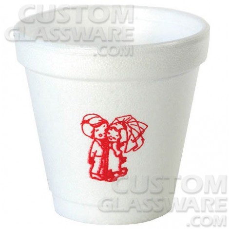 4 oz. Small Custom Printed Foam Cups