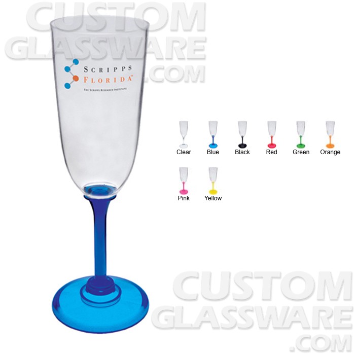 Personalized Plastic Champagne Flutes
