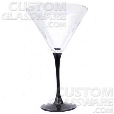 10 oz. Signature Black Stem Martini Glass