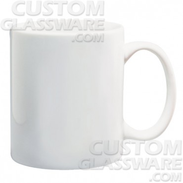 11 oz. White Ceramic Mug
