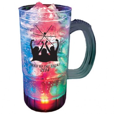 Plastic 22 oz 3-Light Flashing Mug