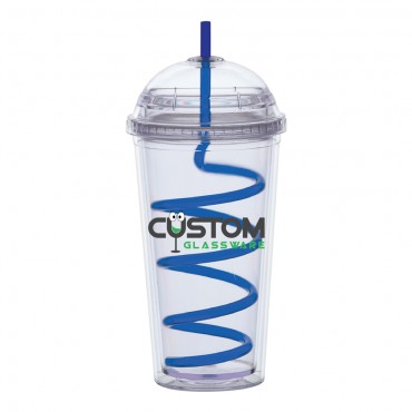 Big Top Carnival Cup, Color Straw, Clear Lid