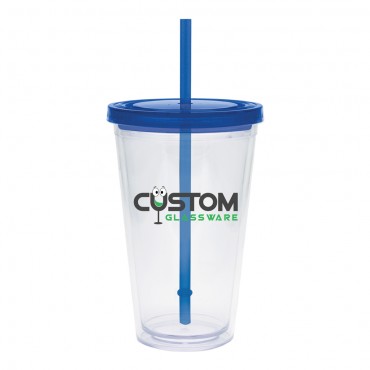 20 oz. Large Carnival Cup - Color Lid and Straw