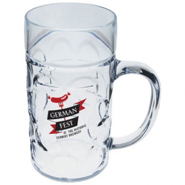 Plastic 1/2 Liter German Beer Mug