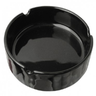 Custom Printed Black Ceramic Ashtray