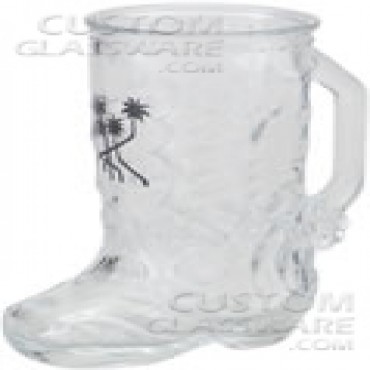 1/2 Liter Personalized Glass Boot Mug