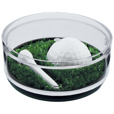 Plastic Coaster Caddy - Golf Themed Compartment