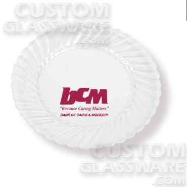 7.5" Clear Classic Ware Plastic Plate 