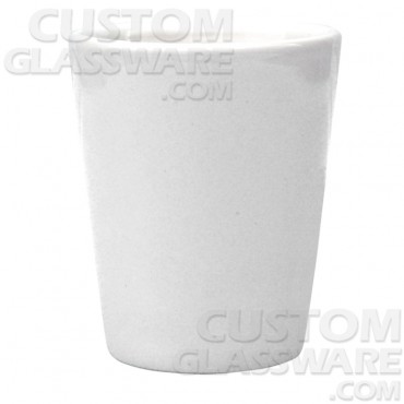 1 1/2 oz. White Ceramic Shot Glass