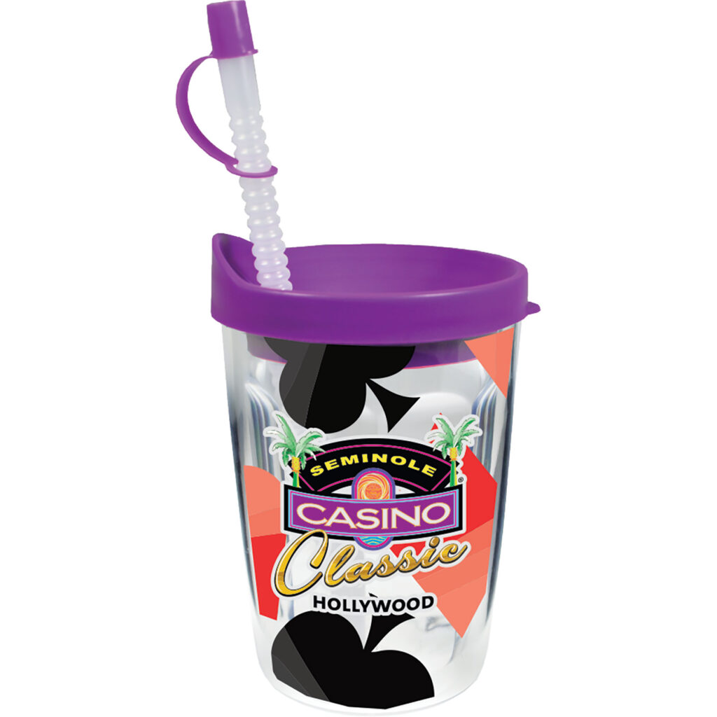 Plastic 14 oz Thermal Travel Tumbler w/ Clear Printed Insert
