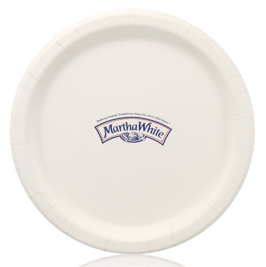 9" Heavyweight Coated White Paper Plate