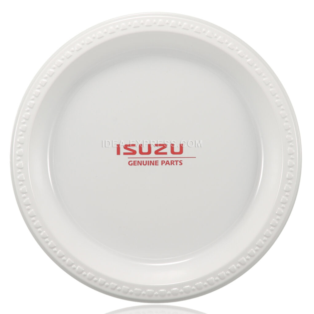 10" White Plastic Plates - Image 2