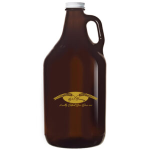 64 oz. Amber Glass Growler